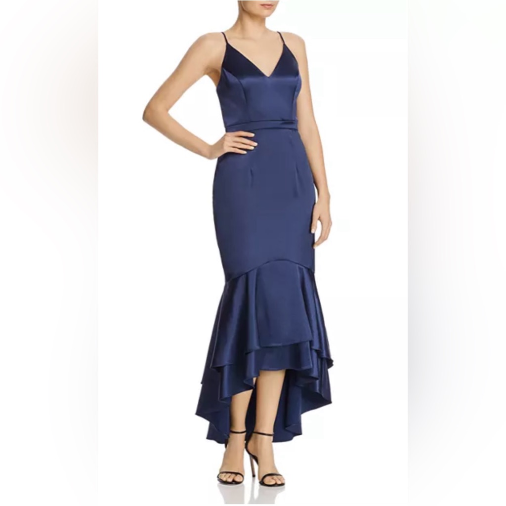 Satin Flounce Dress From Avery G